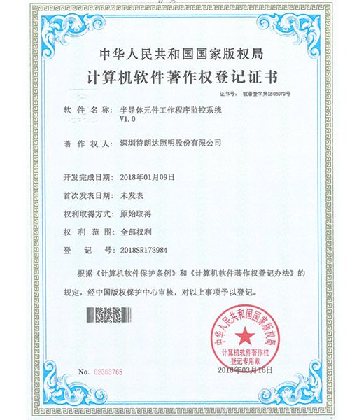 Computer Software Copyright Registration Certificate2